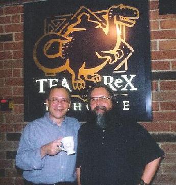 Wayne Powers with Jonathan Rice at Tea Rex.