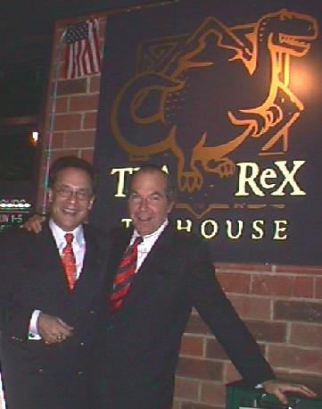 Wayne Powers with James Norwood Pratt at Tea Rex.