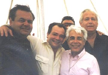 Wayne Powers with Paul Sorvino, Jerry Vale, and Carmine Carridi.